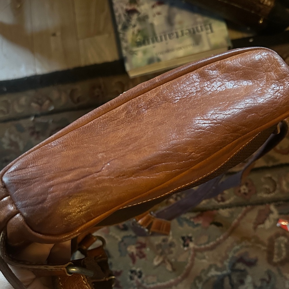 Jack Georges Brown Leather Slim Backpack Bag - image 6